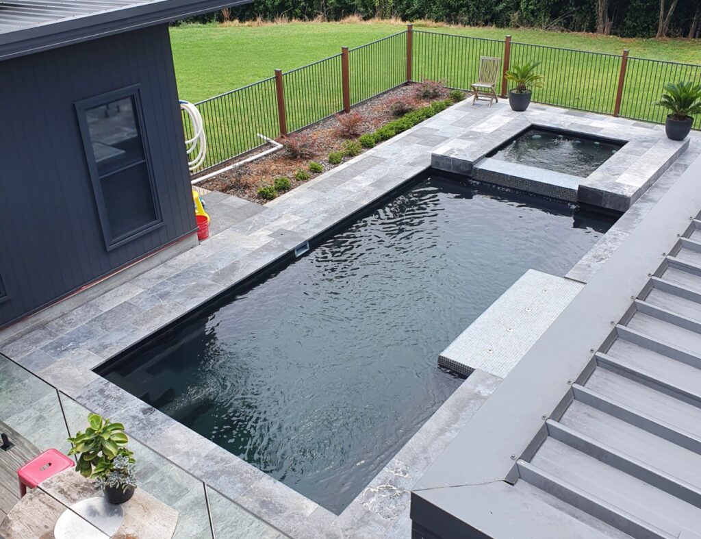 Square spa pool by ACT Pools, Canberra