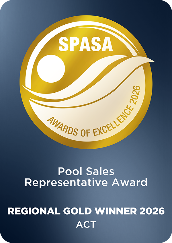 SPASA Regional Gold Winner 2026, Pool Sales Representative Award